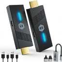 2026Upgrade Wireless HDMI Transmitter and Receiver, Plug&Play 2.4G/5G Wireless HDMI Extender Kit, 492ft/150m, 4K Decode 1080P@60Hz, Work for Video/Audio to Monitor from Laptop/PC/Projector