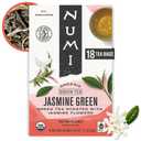 Numi Organic Green Tea with Jasmine, 18 Green Tea Bags | Fragrant & Smooth Green Tea, 6 Packs, Best Before 02/19/29