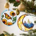 4 x Night Court Christmas Ornaments: Christmas Tree Ornaments, Bookshelf Decor, Stocking Stuffers, Fantasy Book Reader Gifts, Book Lover Gifts, Bookish Gift (Mountain-moon)