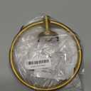 Towel Ring, Bathroom Hardware Accessories, Wall-Mounted Towel Ring, Simple Round Stainless Steel Towel Rack, for Bathroom and Kitchen (Gold) (1 Pack)