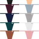 FINETOO 10 Pack G-String Thongs for Women Cotton Panties Stretch T-back Tangas Low Rise Hipster Underwear Sexy Medium, Set9-10pack