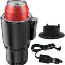 Smart Car Heater & Colder Cups|Car Cup Holder|Quick Thermal Heating Cups|Car Refrigerator Quick Cooling Cups|Suitable for Most Cars,Chirstmas Gift for Men/Women (Black)