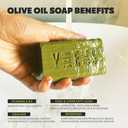 Olive Oil Soap Bars - Set of 8 - Organic Bar Soap - Moisturizing, Gentle on Skin, Rich in Antioxidants - Ideal for Sensitive Skin, Kids, Men, and Women - Perfect for Everyday Use (7.2 Ounce (Pack of 8))