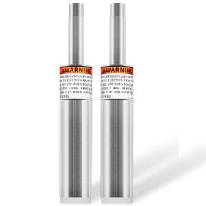 2 Packs SP-2064 Lock-Pin 3/4" Boat Seat Post - 16" Tall Aluminum Non-Threaded Pin Post 1.5" Diameter for Fishing Pontoon Cruising Boats