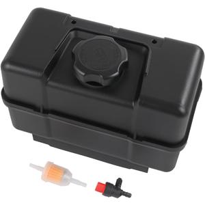 RALBDX 691993 4 Quart Plastic Fuel Tank With Cap & Shut-Off Valve Compatible With Lawn and Garden Equipment Engines,Some Specific Snow Blower,Tiller,Log Splitter Lawnmower Gas Tank For Remote Mounting