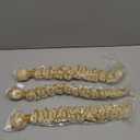 613 Deep Wave Bundles Blonde Human Hair Weave Brazilian Virgin Mixed Length 3 Bundles 22 22 22 Inch Blonde Bundle Hair Extensions 300g