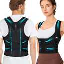 URSEXYLY Back Brace Posture Corrector for Women Breathable Posture Brace Adjustable Full Back Support Brace,Upper and Lower Back Pain Relief(Small,Black)