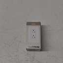 Lutron Satin Colors 20 Amp Tamper-Resistant Duplex Receptacle - Snow