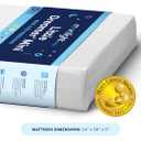 Moonlight Slumber Little Dreamer Mini Crib Mattress Dual-Sided Baby and Toddler Mattress, Firm Infant Support, Waterproof and Hypoallergenic, 5" Foam, Mini Crib Size, 24 x 38 x 5, Made in USA