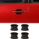 Aunginsy Exterior Door Handle Bowl Trim Cover Compatible with Toyota Tacoma 2016-2023 Pickup Truck Outside Front Rear Door Handle Cup Bowl Scratches Protector Decorative Sticker ABS Accessories (Carbon Fiber Pattern)