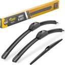 Raidbee® 24"+20" Windshield Wiper Blades with 11" Rear Automotive Replacement Set for Kia Sorento 2011 2012 2013 2014 2015/ Soul 2010-2014 2015 2016 2017 2018 2019 – Genuine OEM Quality (Set of 3)