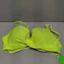 Aqua Eve Women Underwire Bikini Top Only - 2025 Push Up Swim Top Padded Bra Swimsuit (Large, Neon Green)