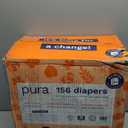 Pura Hypoallergenic Diapers, Size 3 (9-20 lbs) Monthly Pack, Overnight, up to 12 Hours Leak Protection, Suitable for Sensitive Skin, TCF, Super Soft Organic Cotton, 6 Packs of 26 (156 Baby Diapers)