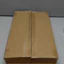 Bread Box for Kitchen Countertop, Large Bread Container Storage, Wooden Farmhouse Bread Box with Window Bread Holder (Black)