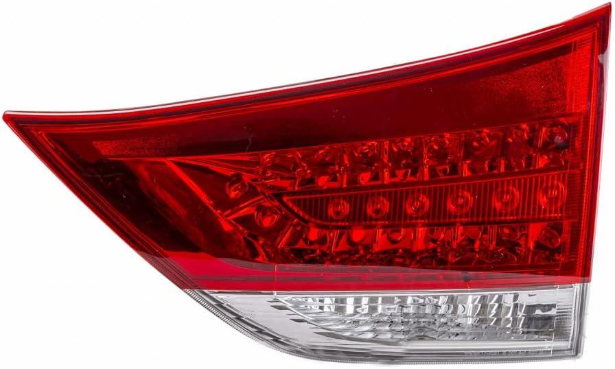 For Toyota Sienna Rear Inner Tail Light 2011 2012 2013 2014 Passenger Side w/Bulbs BASE|LE|XLE|LIMITED CAPA Certified TO2803110 | 81580-08011