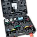 Radiator and Coolant Pressure Tester Kit  Engine Cooling System Pressure Leak Tester with Gauge for Radiator, Coolant System, and Cooling System Diagnostics