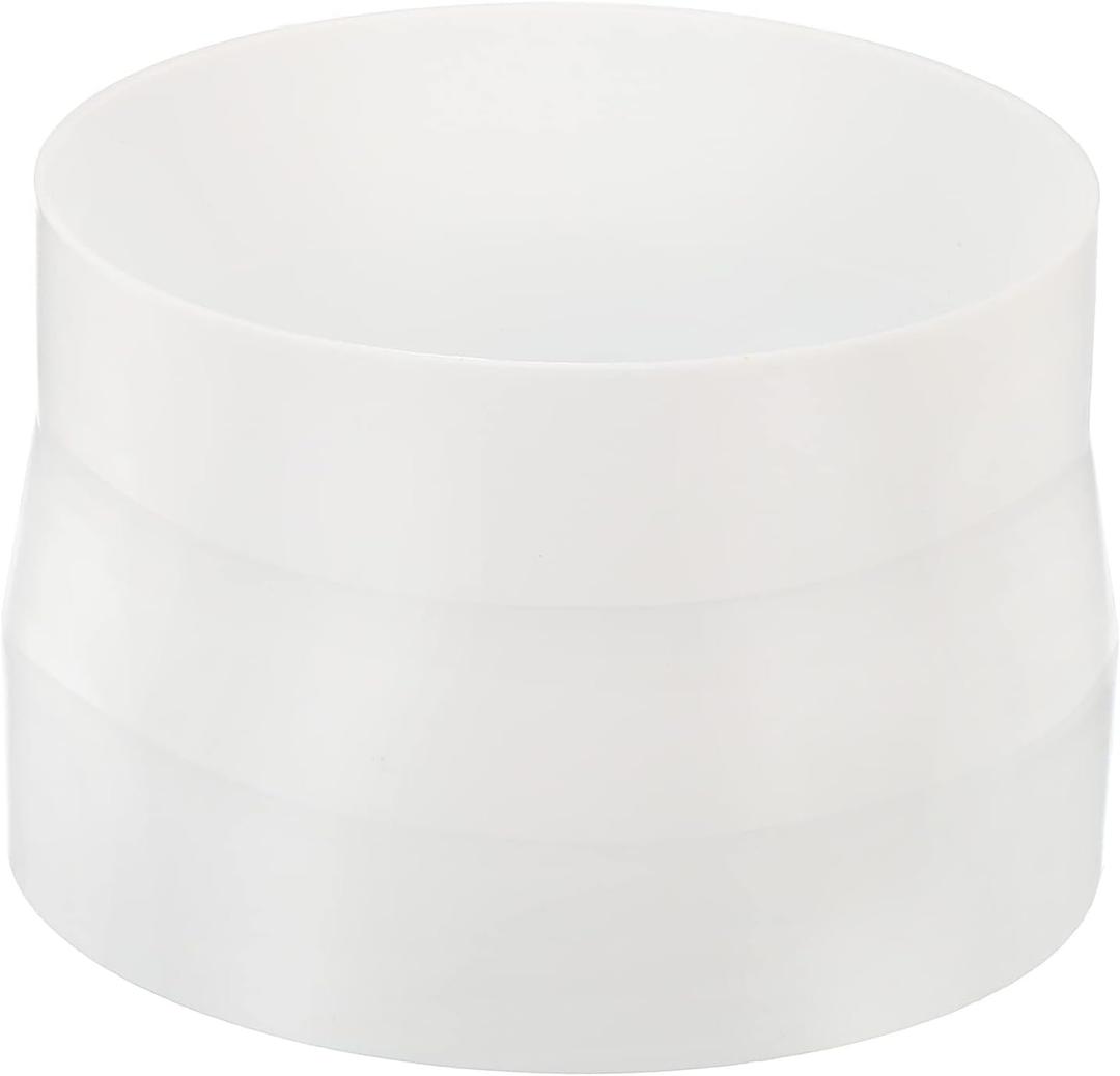 PATIKIL 7" to 6" Duct Reducer, ABS Ducting Airflow Tube Increaser Adapter Pipe Fitting for HVAC Heating Cooling Air Ventilation Systems