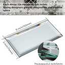 Peel and Stick Mirror Tiles, 3x6 Inch Beveled Mirror Subway Tiles for Kitchen Backsplash Bathroom Wall 40 Pcs
