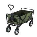 Collapsible Utility Cart Folding Wagon, 220 lbs Capacity Lightweight Rolling Cart with Quiet Wheels, Quick-Fold Design for Camping, Shopping, Ourdoor Use