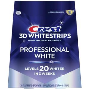 Crest 3D No Slip Whitestrips Professional Effects Teeth Whitening Kit 20 ea (20 Count (Pack of 1))