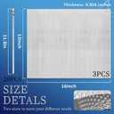 3 Pack Exhaust Heat Shield, 13 x 16IN Embossed Aluminum Heat Shield Kit with 20PCS Cable Metal Ties for Car Muffler Exhaust Wrap Heat Pipe High Temp Thermal Barrier