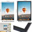 JCJMY 16x24 Picture Frame for Poster Photo Picture and 40x60 cm Canvas, Horizontal and Vertical Formats for Wall Hanging, 16 x 24 Wall Gallery Photo Frame for 16 by 24 Photos Posters, Black