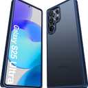 TORRAS Shockproof for Samsung Galaxy S25 Ultra Case, 12FT Military-Grade Protection, Slim Case for Samsung S25 Ultra Case, Matte Translucent Blue, Thin, Guardian Series