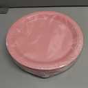 96 Pcs Pink Party Disposable Paper Plates, 9" Cute Pink Dessert Baby Bridal Shower Dinner Birthday Cake Paper Plates for Party Bridal Baby Girl Shower Wedding Supplies