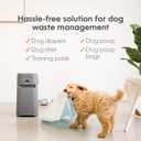 Pet Genie Pail | Dog Waste Disposal System for Outdoor and Indoor Odor Control | Dog Poop Trash can | Includes 1 Square Refill Bag that Lasts up to 2 Months