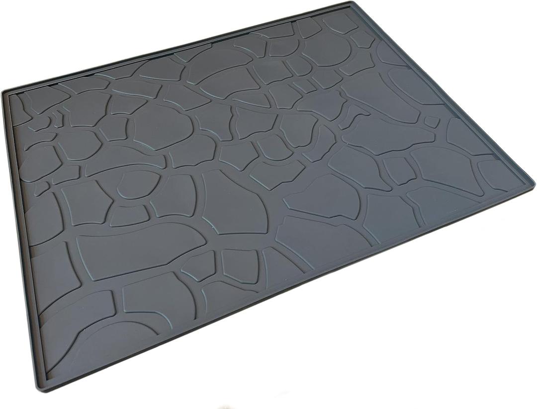 17" x 23" Kitchen Under Sink Waterproof Protection Mat for Cabinets, Drawers and Countertops; Anti-Slip Silicone
