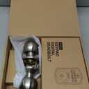 Veise Fingerprint Door Lock with 2 Knobs - Keyless Entry Door Lock with Handle, Electronic Keypad Deadbolt, Smart Front Handle Set, Auto-Locking, Waterproof, Easy Installation, Satin Nickel