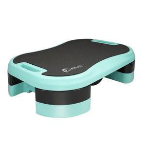 Enovi Basic Steppers for Exercise at Home, Aerobic Steppers, Exercise Step Platform with Soft cushion and 2 Adjustable Height Risers