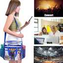 Oraben Clear Tote Bag Clear Bag Stadium Approved 12x6x12 Stadium Bag for Work, Sports Games,Gym