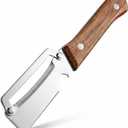 2 x Multifunctional Premium Vegetable Peeler with Wooden Handle, Stainless Steel Blade & Bottle Opener, Non-Slip Kitchen Tool for Fruit, Apple, Potato, Pumpkin, Papaya, Zucchini (1pc)