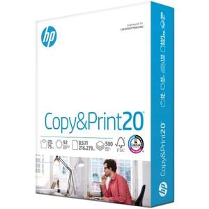HP Printer Paper | 8.5 x 11 Paper | Copy &Print 20 lb | 1 Ream Case - 500 Sheets| 92 Bright | Made in USA - FSC Certified | 200060