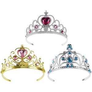 NEIJIANG Princess Tiara Crown Headpieces, Dress Up Set for Little Girls, Kids Play Jewelry, Costume Accessories,Kids Party