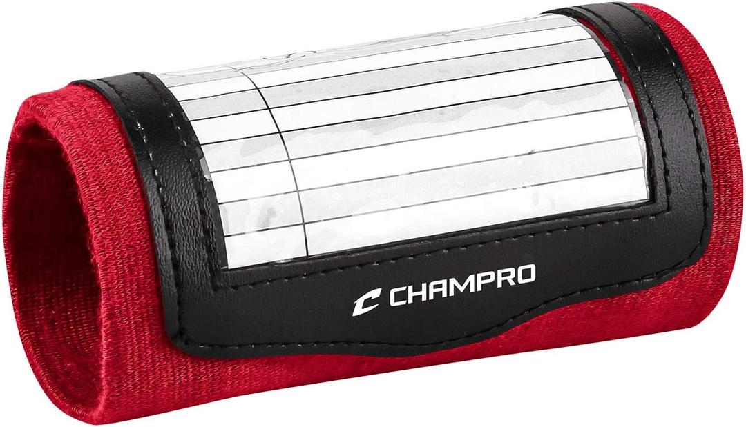 Champro Wristband Playbook (Youth, Scarlet)
