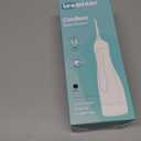 Leominor Water Flosser Pick for Teeth, 300ML Portable Oral Irrigator Upgraded Tank Removable,IPX7 Waterproof, Rechargeable Travel Teeth Cleaner, Professional Electric Flossing Machine (Black)