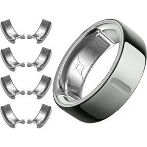 YWXTW [Invisible Grips for Oura Ring Size Adjuster, Waterproof Adhesive Guard Compatible with Samsung/Ultrahuman Ring, Thinner Sizers for Smart Ring, 8 Pack (Small, Silver)
