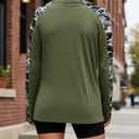 Long Sleeve Mama Shirts for Women Mama Letter Printed T Shirt Auntie Graphic Tees Funny Mom Pullover Top (Green, XXL)