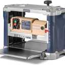 13-Inch Wood Planer:10000RPM benchtop model,3 HSS blades,21FT/min speed,0.25-6.2'' adjustable cutting thickness,multi-size dust port,overload protection.Ideal for woodworking