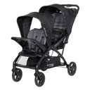 Baby Trend Sit N' Stand Double 2.0 Stroller, Dash Black, 
Item Weight	13.15 kg
Folded Size	22.63" x 34.00" x 16.00"
Rear Facing Stroller Maximum Height	40 inches