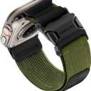 Bandletic Compatible with Apple Watch Ultra 2 Band, Magnetic Clasp Strap Designed for Apple Watch Band for iWatch 49mm(Ultra3 Ultra), 46mm(Series 11 10), 45mm(9/8/7),44mm(SE3/SE2/SE/6/5/4),42mm(3/2/1) (Armygreen)