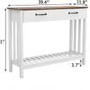 TaoHFE Farmhouse Narrow Console Table Modern Wooden,Living Room Tables Narrow Side Tables for Entryway,Entry Table with Storage Hallway SideTable with Drawers