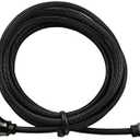 6 Foot Braided Nylon Micro Black Chrome USB Charge/Sync Cable