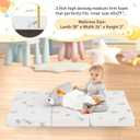 3"x26"x38" Trifold Mattress Topper, Waterproof Breathable Soft Removable Cover, Portable Mattress Pad with Carry Bag for Indoor & Outdoor Use, High Density Medium Firm Foam