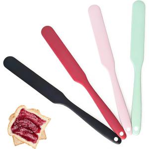 4 Pcs Jar Spatula, Food Grade Silicone Spatula,Sourdough Spatula, Spatulas Silicone Heat Resistant,for Mixing, Scraping, and Spreading Cake Butter,Dishwasher Safe, BPA Free