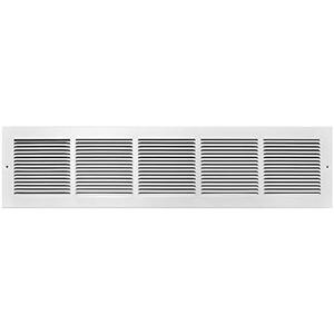C123RW30X6 Baseboard Return Air Grille White - 30 x 6 in.