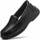 Non-Slip Nursing Shoes for Women in Food Service - Lightweight, Comfortable, Suitable for Restaurant, Crew, and Medical Work Black Size 6/7.5