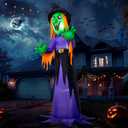Joiedomi 12 Ft Tall Halloween Inflatables Witch Outdoor Decorations, with Build-in LED Lights - Outdoor Blow Up Decor for Yard, Party Decoration Inflatable Blow Ups for Yard Outside Halloween Decor